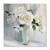 Tablou Canvas - Flori, Bujori, Vaza, Retro, Marime: 80 x 80 cm - - Roveli