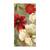 Tablou Canvas - Petale II, Flori, Alb, Rosu, Marime: 50 x 100 cm - - Roveli