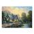 Tablou Canvas - Splendoare de Seara, Rau, Liniste, Seara, Pod, Marime: 60 x 80 cm - - Roveli
