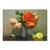 Tablou Canvas - Buchet de Trandafiri Colorate, Vaza, Retro, Marime: 60 x 80 cm - - Roveli