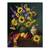 Tablou Canvas - Flori in Stil Victorian, Buchet colorat, Fructe de Toamna, Retro, Marime: 60 x 75 cm - - Roveli