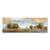 Tablou Canvas - Copaci pe Camp, Pictura, Peisaj cu Rau, Marime: 50 x 150 cm - - Roveli