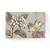 Tablou Canvas - Bujori Stilizati, Flori Retro, Maro, Marime: 80 x 120 cm - - Roveli