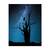 Tablou Canvas - Copac, Cer Innorat, Seara, Lumina de Noapte, Marime: 80 x 100 cm - - Roveli