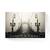 Tablou Canvas -  Pod peste Rau, Ceata, Lampi, Marime: 80 x 120 cm - - Roveli