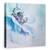 Tablou Canvas - Nuante De Albastru, Floare, Moale, Turcoaz, Petala, Patrat, Marime: 90 x 90 cm - - Roveli