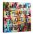 Tablou Canvas - Annecy 4, Colorat, Abstract, Marime: 90 x 90 cm - - Roveli