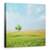 Tablou Canvas - Totul E Bine, Copac, Peisaj, Vara, Singur, Marime: 90 x 90 cm - - Roveli