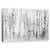 Tablou Canvas - Alb-Negru, Copac, Lumina, Ceata, Alb-Negru, Marime: 50 x 80 cm - - Roveli