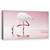 Tablou Canvas - Flamingo, Pasare, Roz, Apa, Oglinda, Romantism, Salbatic, Marime: 50 x 100 cm - - Roveli