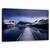 Tablou Canvas - Cand Noaptea Vine, Pod, Debarcader, Dig, Case, Rau, Cer, Marime: 50 x 80 cm - - Roveli