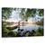 Tablou Canvas - Vedere La Lac, Peisaj, Copac, Jurnal, Frunze, Apa, Marime: 50 x 80 cm - - Roveli