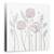 Tablou Canvas - Allium, Floral, Muscari, Seedpods, Flori, Marime: 90 x 90 cm - - Roveli