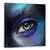 Tablou Canvas - Frumusete, Ochi, Abstract, Violet, Iris, Marime: 90 x 90 cm - - Roveli