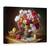 Tablou Canvas - Natura Moarta Cu Un Buchet De Flori si Mere, Marime: 75 x 100 cm - - Roveli