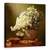 Tablou Canvas - Natura Moarta Cu Un Cos De Flori Salbatice, Marime: 90 x 90 cm - - Roveli