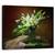 Tablou Canvas - Cu Un Buchet De Crini Din Vale, Floare, Dantela, Natura Statica, Vaza, Marime: 60 x 75 cm - - Roveli