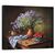Tablou Canvas - Natura Moarta, Cirese, Buchet, Vaza, Rustic, Cana, Marime: 60 x 75 cm - - Roveli