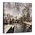Tablou Canvas - Bruges In Rochie De Craciun, Marime: 90 x 90 cm - - Roveli