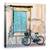 Tablou Canvas - Bicicleta De Langa Vechea Fereastra, Marime: 90 x 90 cm - - Roveli