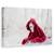 Tablou Canvas - Scufita Rosie In Timpul Iernii, Marime: 60 x 90 cm - - Roveli