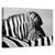 Tablou Canvas - Zebra Curioasa, Marime: 60 x 90 cm - - Roveli