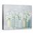 Tablou canvas - Flori, Alb, Vaze, Pictura, Viata, Marime: 75 x 100 cm - - Roveli