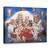 Tablou canvas - Animale, Caini, Societate, Carti De Joc, Pictura, Marime: 75 x 100 cm - - Roveli