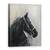 Tablou canvas - Animale, Cal, Negru, Pictura, Marime: 75 x 100 cm - - Roveli