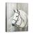 Tablou canvas - Animale, Cal, Alb, Pictura, Marime: 75 x 100 cm - - Roveli