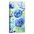 Tablou Canvas - Flori Albastre, Fundal Albastru, Pictura, Marime: 50 x 100 cm - - Roveli