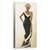 Tablou Canvas - Oameni, Femeie Africana, Costum Popular, Rochie Neagra, Pictura, Marime: 50 x 100 cm - - Roveli