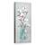 Tablou canvas - Flori, Alb, Vaza De Sticla, Pictura, Marime: 30 x 90 cm - - Roveli
