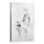 Tablou Canvas - Oameni, Femeie, Alb-Negru, Rapsodia, Pictura II, Marime: 80 x 120 cm - - Roveli