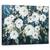 Tablou canvas - Flori, Alb, Gradina Luminata De Luna, Pictura, Marime: 40 x 50 cm - - Roveli