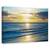 Tablou Canvas - Peisaj, Natura, Mare, Valuri, Nisip, Apus De Soare, Raze De Lumina, Marime: 80 x 120 cm - - Roveli