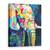 Tablou canvas - Animale, Diverse, Elefant Colorat, Pictura, Marime: 75 x 100 cm - - Roveli