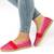 Espadrile de dama comode cu bareta elastica ZJ-13-PLUM, Culoare (12): Rosu, Marime (12): 37* - - Roveli