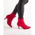 Botine dama accesorizate cu pietre F776-ROSU, Culoare (12): Rosu, Marime (12): 41 - 3- Roveli