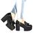 Pantofi de dama cu platforma inalta si toc gros A10067-BLACK, Marime (12): 38* - 5- Roveli
