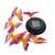 Clopotel de vant solar - fluturi, Tip lumina (tm): RGB-multicolor - - Roveli