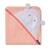 Prosop de baie pentru bebelus si mama Bamboo Lily the Lamb coral Clevamama - - Roveli