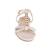 Sandale de dama bej cu barete si accesoriu K-106-B, Culoare (12): Bej, Marime (12): 40 - 3- Roveli