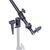 Brat telescopic sustinere blenda cu suport cap tip bila - - Roveli