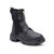 Ghete dama cu fermoar pe fata cu insertii textile Negre Ronnie, Culoare (12): Negru, Marime (12): 36 - - Roveli