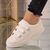Sneakers dama din piele ecologica cu scai Albi Marta, Culoare (12): Alb, Marime (12): 36 - - Roveli