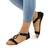 Sandale de dama cu aplicatii aurii 1129-4-BLACK, Culoare (12): Auriu, Marime (12): 37 - - Roveli