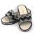 ​Papuci de dama decorati cu pietre 870-MOTIV-BLACK, Culoare (12): Argintiu, Negru, Marime (12): 38 - - Roveli