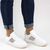 Pantofi sport de dama, decorati cu pietre Z027-WHITE, Culoare (12): Alb, Multicolor, Marime (12): 38 - 4- Roveli