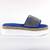 ​Papuci casual de dama, cu talpa groasa, decorati cu pietre WDI-318-NAVY, Culoare (12): Albastru, Marime (12): 38 - - Roveli